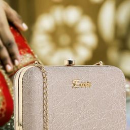 Exotic Textured Party Box Clutch-image-4