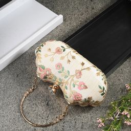 Toobacraft Floral Embroidered Box Clutch-35