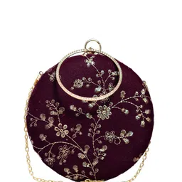 ARTKLIM Embroidered Box Clutch image 2