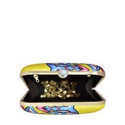ARTKLIM Printed Box Clutch With Shoulder Strap image 4