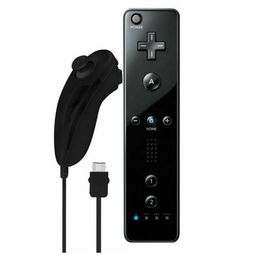 MEMA SHOP Wii Remote Controller With Nunchuk For Wii Console - Black Color (Without Motion Plus) image 5