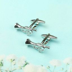 Tossido Men Silver-Toned Quirky Cufflink-0