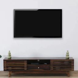 woodsworth from pepperfry Rennes Sheesham Wood TV Console In Scratch Resistant Provincial Teak Finish For TV's Upto 65"-picture-20