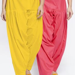 GRACIT Women Pack Of 2 Solid Cotton Salwar-picture-16