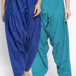 GRACIT Women Pack Of 2 Solid Pure Cotton Salwar-picture-23