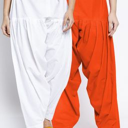 GRACIT Women Pack Of 2 Solid Cotton Loose Fit Salwar-image-66
