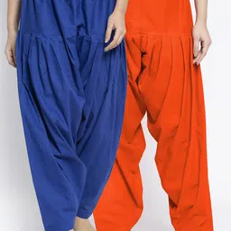 GRACIT Women Pack of 2 Solid Regular Fit Cotton Salwars-image-90