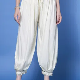 Clora Creation Embellished Hem Mid-Rise Loose Fit Afghani Salwar-image-55