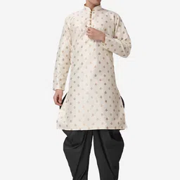 ROYAL KURTA Men Ethnic Motifs Printed Mandarin Collar Kurta with Salwar-picture-17