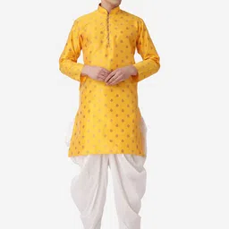 ROYAL KURTA Ethnic Motifs Printed Regular Kurta With Dhoti Pants-image-73
