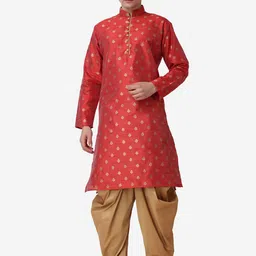 ROYAL KURTA Ethnic Motifs Woven Design Straight Kurta With Salwar-image-44
