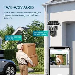 smars 4G Sim Enabled Solar Chargeable CCTV Security Camera HD Outdoor & Smart Cam with Voice Monitor, Cloud Storage, 360 Degree Rotate, PIR Detection & Smart IR Camera for Parking, Detection Alarm image 2