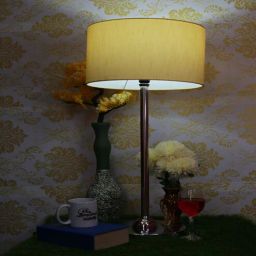 vk lampshade industry Gold Color Silk Drum Lampshade-picture-40