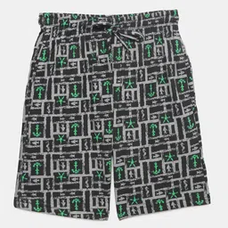 mackly Boys Geometric Printed Pure Cotton Lounge Shorts-image-18