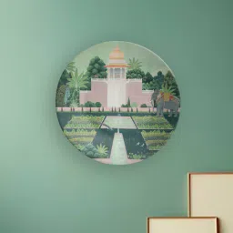 quirk india Fort Multicolour Ceramic Wall Plate-picture-26