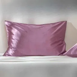 coolbeds Rose Gold Solid 400 TC Satin Set of 2 Pillow Covers-picture-36