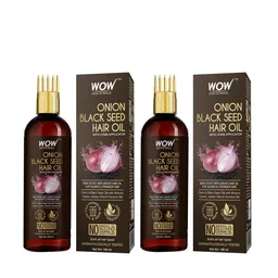 WOW SKIN SCIENCE Set of 2 Onion Black Seed Hair Oil with Comb Applicator-18