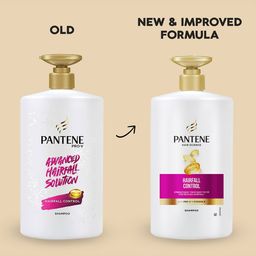 Pantene Hair Science Hairfall Control Shampoo with Pro-Vitamins & Vitamin B - 1Ltr image 4