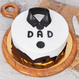 Classic Shirt Theme Cake for DAD-image-99