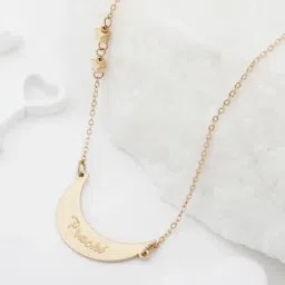 Crescent Moon Personalized Pendant Chain-image-48