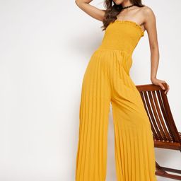 Uptownie Lite Women Smocked Strapless Maxi Jumpsuit-image-16