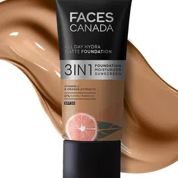 FACES CANADA 3-in-1 All Day Hydra Matte SPF30 Foundation 25ml - Warm Sand 042-51
