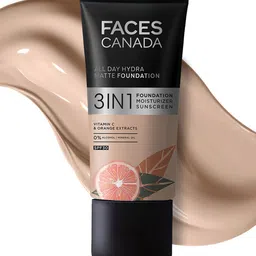 FACES CANADA 3-in-1 All Day Hydra Matte SPF30 Foundation 25ml - Rich Ivory 013-35