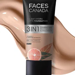 FACES CANADA 3-in-1 All Day Hydra Matte SPF30 Foundation 25ml - Warm Natural 021-42