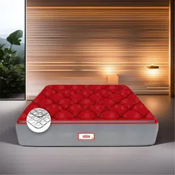 COIRFIT Red & Grey Printed Quilted Rust Resistant Medium Firm Queen Size Spring Mattress-picture-14