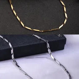The Roadster Lifestyle Co Men Set Of 2 Stainless Steel Bohemian Chain-50