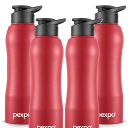 Pexpo Maroon & Black 4 Pcs Stainless Steel Single Wall Vacuum Water Bottles 750 ML-picture-22