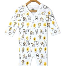 The Mom Store Infants Kids Pack Of 2 Printed Pure Cotton Rompers-picture-17