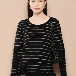 Chemistry Striped Acrylic Pullover-picture-32