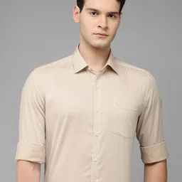 Arrow Self Design Manhattan Slim Fit Opaque Pure Cotton Formal Shirt-picture-38