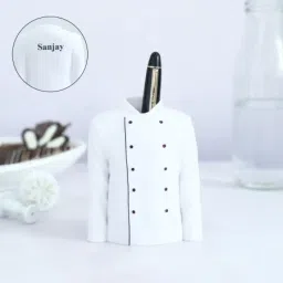 Personalized Chef Coat Pen Stand-image-63