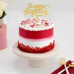 Red Velvet Birthday Special Cake (600 Gm)-image-11