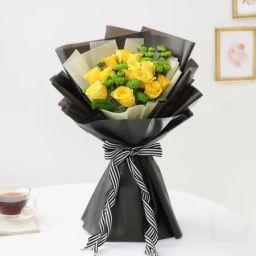 Love You Dad Yellow Rose Bouquet-image-12