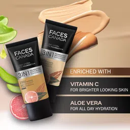 FACES CANADA 3-in-1 All Day Hydra Matte SPF30 Foundation 25ml - Medium Natural 022 image 3