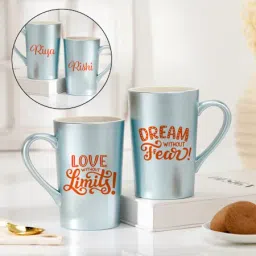Personalized Love And Dream Tall Mug For Couple - Set Of 2-image-74