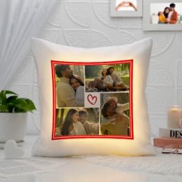 Heartfelt Personalized Led Satin Cushion-28