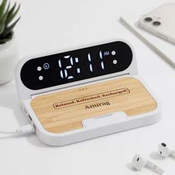Bamboo Top Personalized Wireless Charger-image-14
