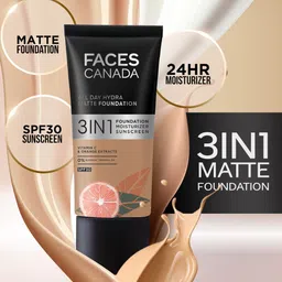 FACES CANADA 3-in-1 All Day Hydra Matte SPF30 Foundation 25ml - Caramel Natural 023 image 2