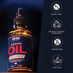 OMG OnlyMenGrooming Set Of 2 Beard Shampoo & Conditioner-180ml With Beard Oil-50ml image 4