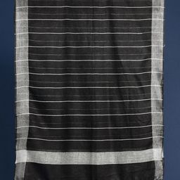 Taavi Striped Linen Dupatta with Sequined & Tasselled Details image 3