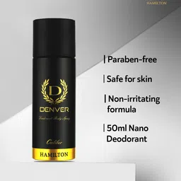 Denver Men Set of 2 Caliber Nano Body Deodorant Spray - 50 ml each image 4