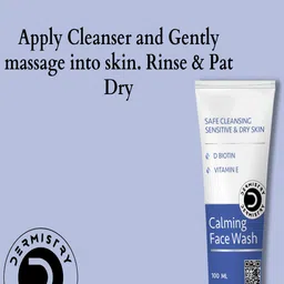 Vigini Dermistry Safe Cleansing Calming Face Wash with Vitamin E & D Biotin - 100 ml image 5