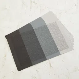 Home Centre Set Of 6 Grey & Charcoal Striped Table Placemats-28