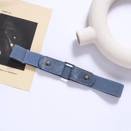 kshavi Elastic Belt for Women No Buckle Buckless Belt Stretch Belt Invisible Elastic Belt Web Strap Belt with Flat Buckle for Unisex for Jeans Pants image 2