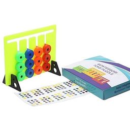 M2K HUB Learning Toys Educational Blocks Slide Puzzle Color & Pattern Matching Brain Teasers Logic Game, Montessori Puzzle Game for Kids (Multicolor), Set Of 1 image 3