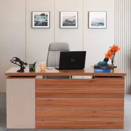 royaloak Genting 1.8 M Executive Desk In Grey & Brown Finish-picture-16